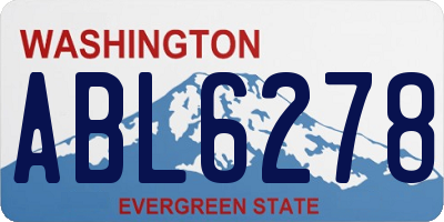 WA license plate ABL6278