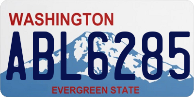WA license plate ABL6285