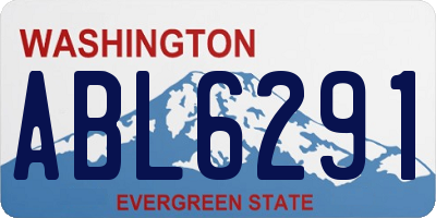 WA license plate ABL6291