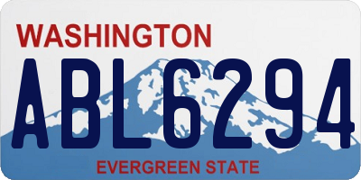 WA license plate ABL6294
