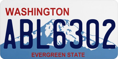 WA license plate ABL6302