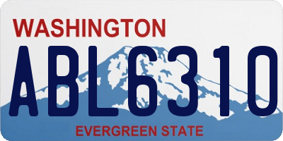 WA license plate ABL6310