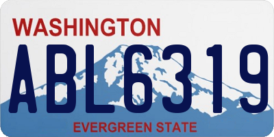 WA license plate ABL6319