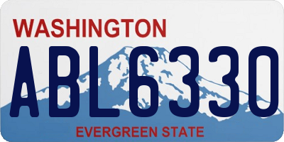 WA license plate ABL6330