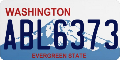 WA license plate ABL6373