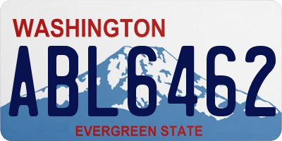 WA license plate ABL6462