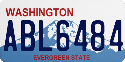 WA license plate ABL6484