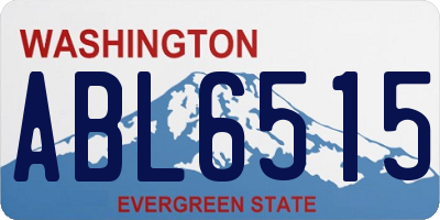 WA license plate ABL6515