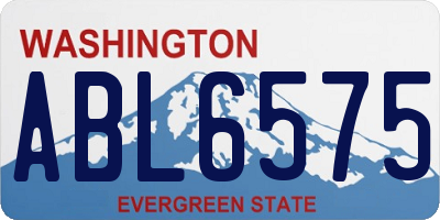WA license plate ABL6575