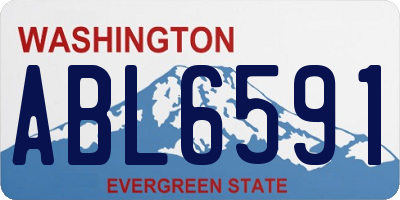 WA license plate ABL6591