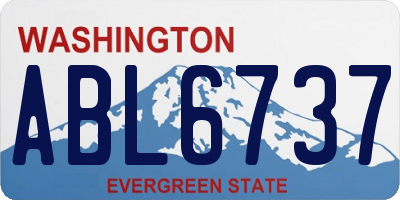 WA license plate ABL6737