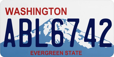 WA license plate ABL6742