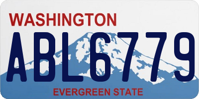 WA license plate ABL6779