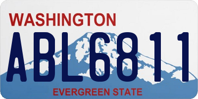 WA license plate ABL6811