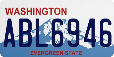 WA license plate ABL6946