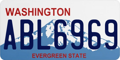 WA license plate ABL6969