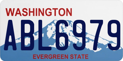 WA license plate ABL6979