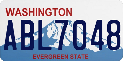 WA license plate ABL7048