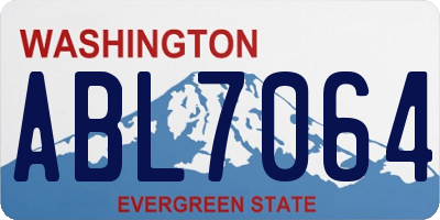 WA license plate ABL7064
