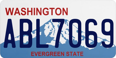 WA license plate ABL7069