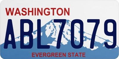 WA license plate ABL7079