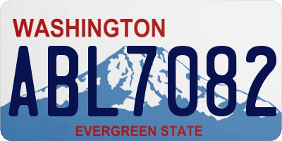 WA license plate ABL7082