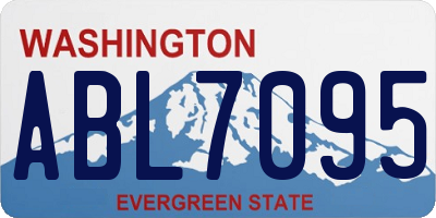 WA license plate ABL7095