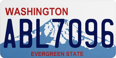 WA license plate ABL7096