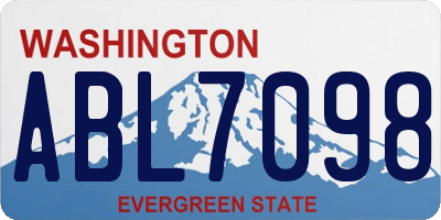 WA license plate ABL7098