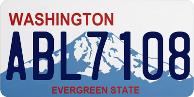 WA license plate ABL7108