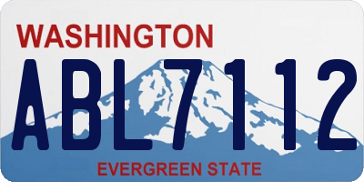 WA license plate ABL7112