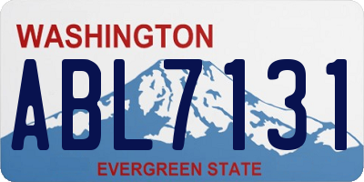 WA license plate ABL7131