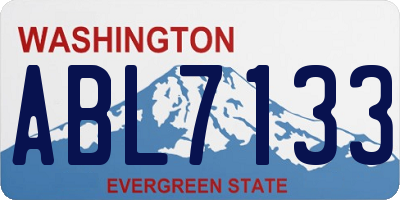 WA license plate ABL7133