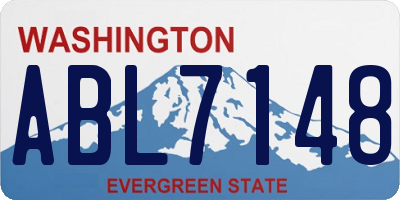 WA license plate ABL7148