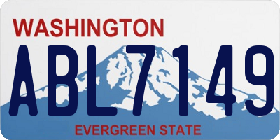 WA license plate ABL7149