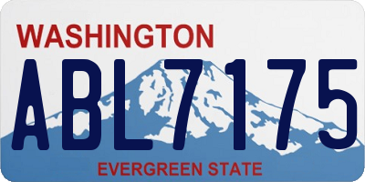 WA license plate ABL7175