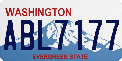 WA license plate ABL7177