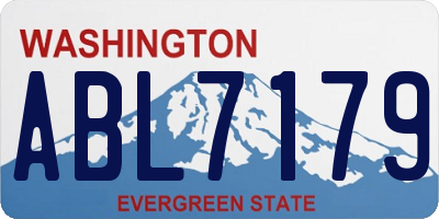 WA license plate ABL7179