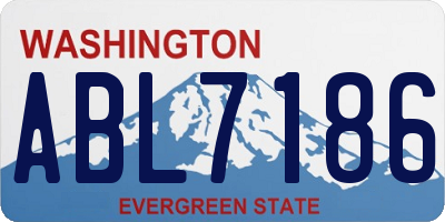 WA license plate ABL7186
