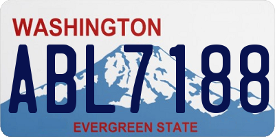 WA license plate ABL7188