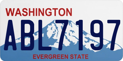 WA license plate ABL7197