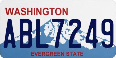 WA license plate ABL7249