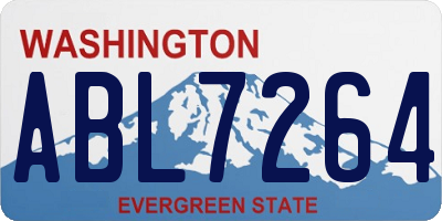 WA license plate ABL7264