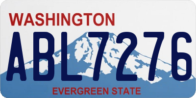 WA license plate ABL7276
