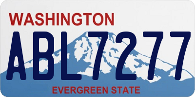 WA license plate ABL7277