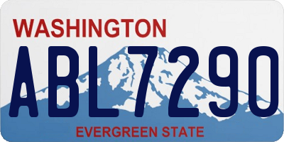 WA license plate ABL7290