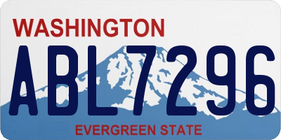 WA license plate ABL7296