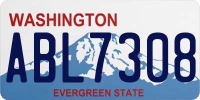 WA license plate ABL7308