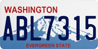 WA license plate ABL7315