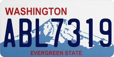 WA license plate ABL7319